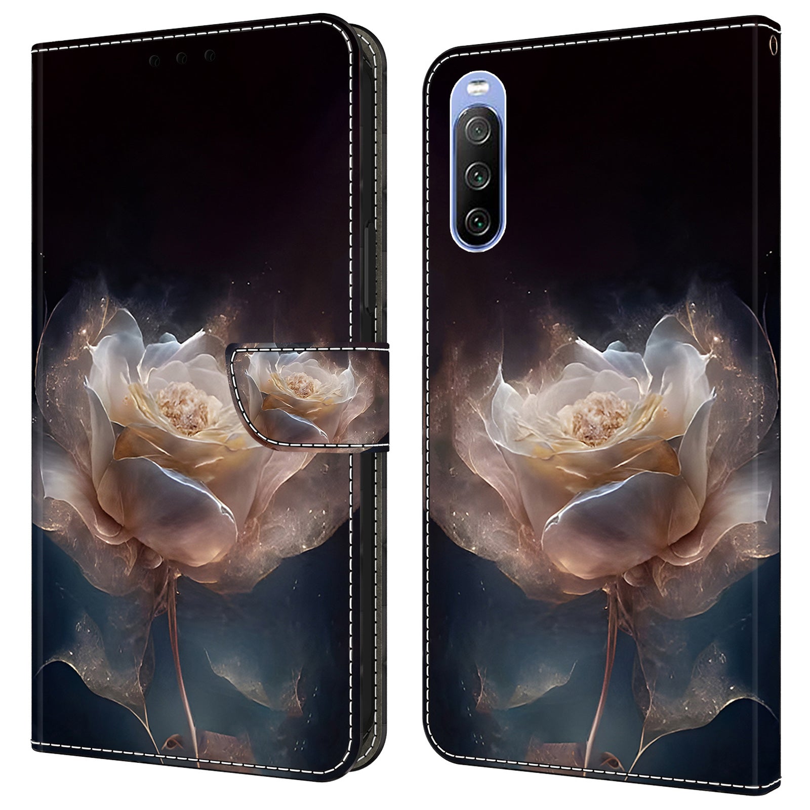 For Sony Xperia 10 V Magnetic Case PU Leather r Pattern Printing Phone Wallet Cover For Sony Xperia 10 V Magnetic Case PU Leather r Pattern Printing Phone Wallet Cover